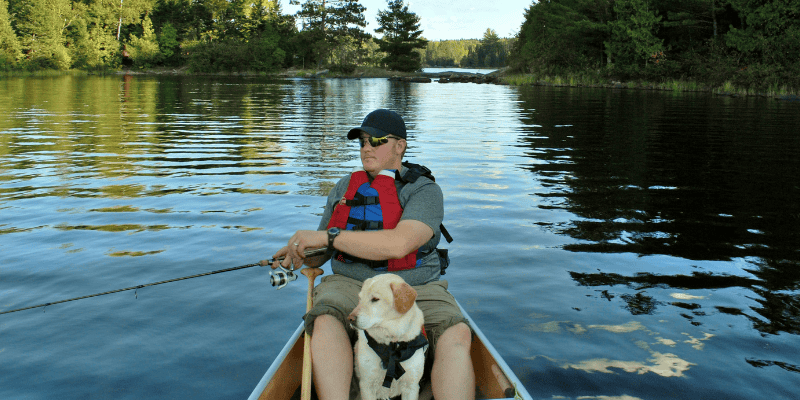 dog, canoe, fishing, camping, hiking, pets, pet safety, camping with dogs, hiking with dogs, dog safety, Minnesota camping, Minnesota hiking, Animal Emergency & Referral Center of Minnesota, Minnesota emergency vet, Twin Cities emergency vet, Twin Cities animal emergency hospital