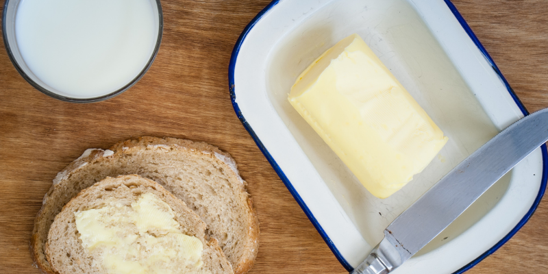 butter, bread, butter dish, pets, dairy products, can my pet eat dairy, cats, dogs, dairy, can my pet eat yogurt, can my pet eat cheese, can my pet drink milk, can my pet eat butter, can my pet eat ice cream, pet health, veterinary, Animal Emergency & Referral Center of Minnesota