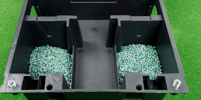 A box containing rodenticide pellets.