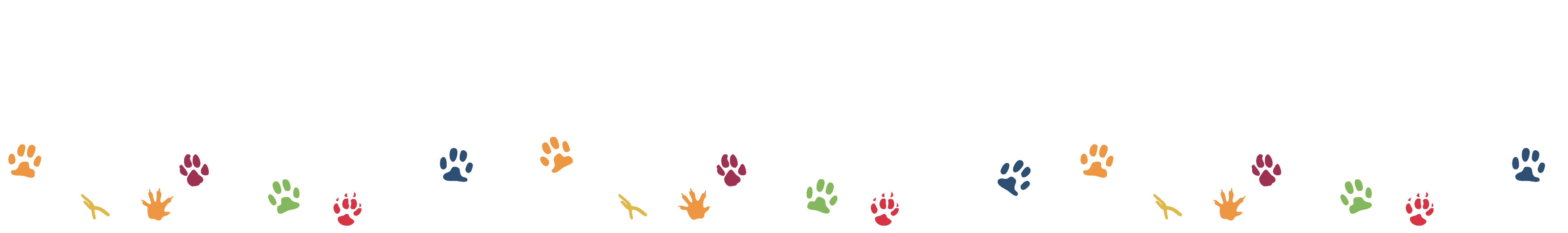 Paw prints from the AERC logo